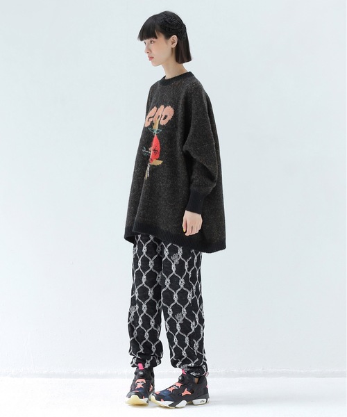 bedsidedrama（ベットサイドドラマ）の「GOD Only Knows Knit Sweater（ニット/セーター・レディース・ブラック/カーキ・1/2）」の4枚目の写真
