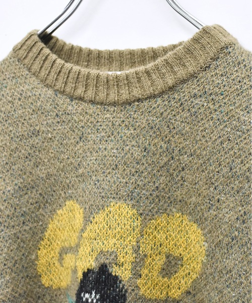 bedsidedrama（ベットサイドドラマ）の「GOD Only Knows Knit Sweater（ニット/セーター・レディース・ブラック/カーキ・1/2）」の13枚目の写真