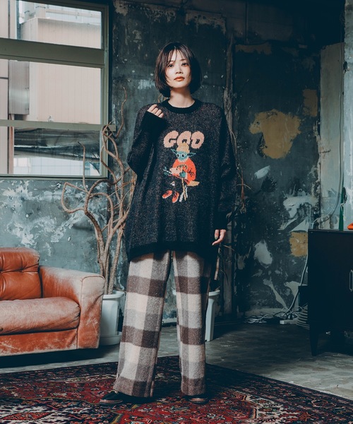 bedsidedrama（ベットサイドドラマ）の「GOD Only Knows Knit Sweater（ニット/セーター・レディース・ブラック/カーキ・1/2）」の18枚目の写真