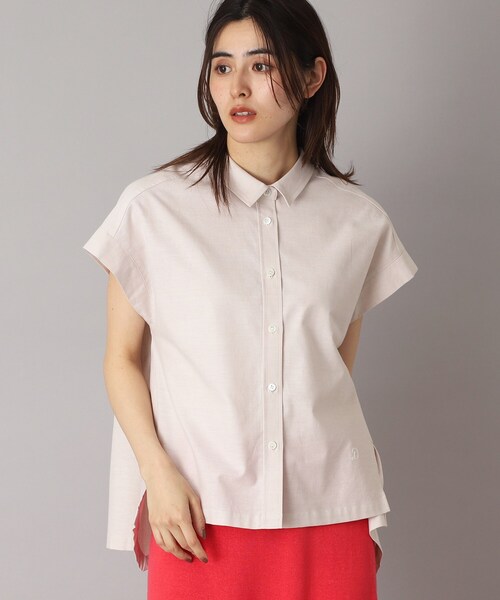 DRESSTERIOR（ドレステリア）の「【日本製/コットン100％】バックフレアオックスシャツ（シャツ/ブラウス・レディース・オフホワイト/サックスブルー/ネイビー/ライトパープル/ライトベージュ・38/34/36）」の15枚目の写真