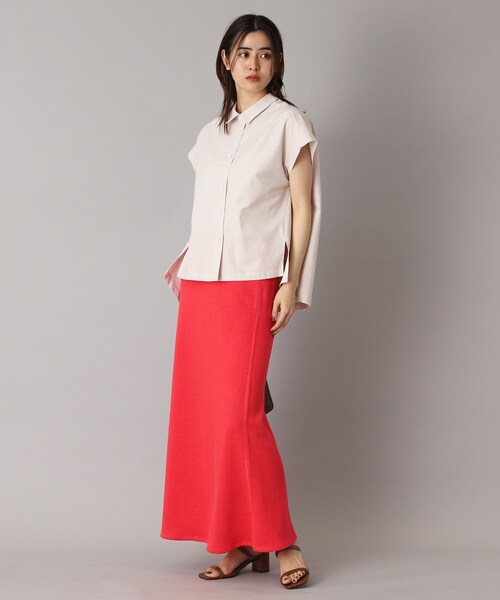 DRESSTERIOR（ドレステリア）の「【日本製/コットン100％】バックフレアオックスシャツ（シャツ/ブラウス・レディース・オフホワイト/サックスブルー/ネイビー/ライトパープル/ライトベージュ・38/34/36）」の17枚目の写真