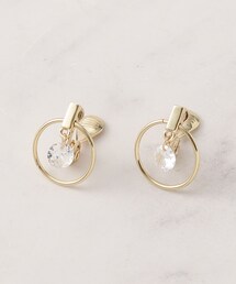 SHOO・LA・RUE | ◆【痛くなりにくい】ビジューフープイヤリング(イヤリング)