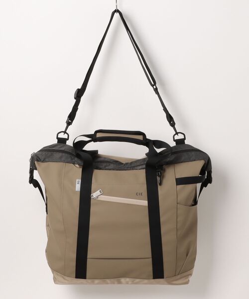 NO WAY(ノーウェイ)の「/CIE(シー)/VARIOUS 2WAYBOSTONTOTE(トートバッグ・メンズ・ベージュ・FREE)」の1枚目の写真