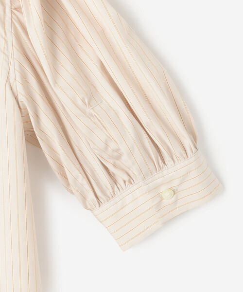 HAVERSACK（ハバーザック）の「HAVERSACK |〈別注〉半袖ギャザーシャツ WOMEN（シャツ/ブラウス・レディース・オレンジ系その他・1）」の9枚目の写真