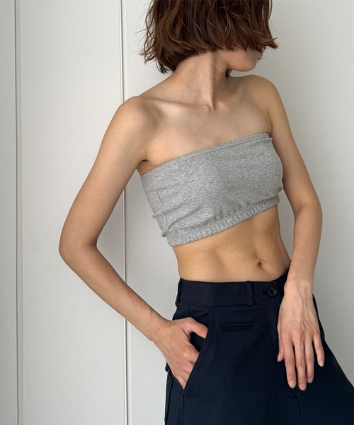 CANAL JEAN（キャナルジーン）の「El mar　パット付きチューブトップ（チューブトップ・レディース・ブラック/グレー/ホワイト・ONE SIZE）」の3枚目の写真