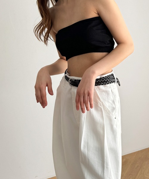 CANAL JEAN（キャナルジーン）の「El mar　パット付きチューブトップ（チューブトップ・レディース・ブラック/グレー/ホワイト・ONE SIZE）」の5枚目の写真