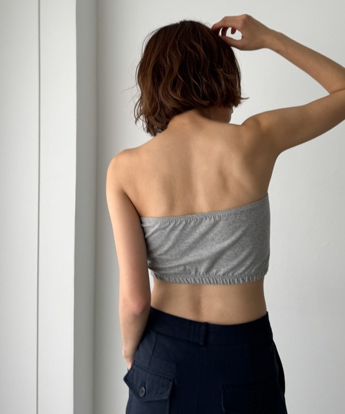 CANAL JEAN（キャナルジーン）の「El mar　パット付きチューブトップ（チューブトップ・レディース・ブラック/グレー/ホワイト・ONE SIZE）」の9枚目の写真