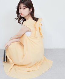 【WEB限定】バックリボンテントワンピース