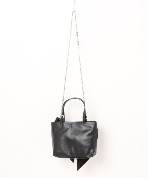 NiiNa（ニーナ）の「【 NiiNa / ニーナ 】高品質牛革 ビッグリボン ハンドバッグ（ハンドバッグ・レディース・ホワイト/ブラック・FREE）」の10枚目の写真