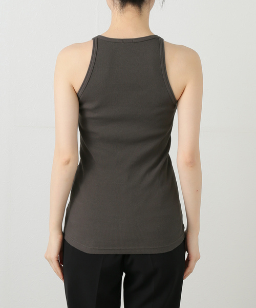 AP STUDIO(エーピーストゥディオ)の「【TanC TOKYO/タンクトウキョウ】ベビーリブスキントップ(タンクトップ・レディース・ホワイト/チャコールグレー・FREE)」の12枚目の写真
