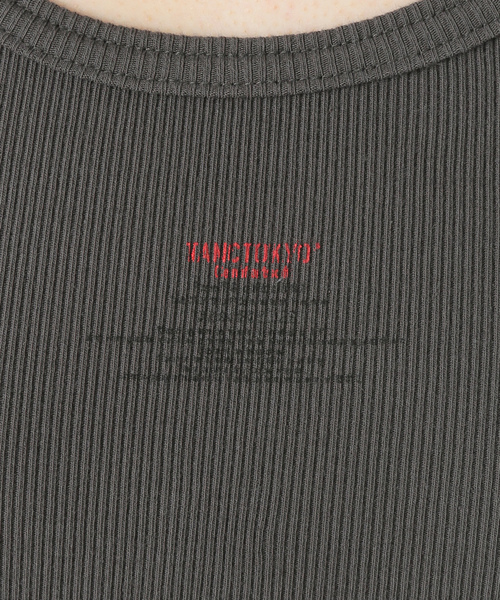 AP STUDIO(エーピーストゥディオ)の「【TanC TOKYO/タンクトウキョウ】ベビーリブスキントップ(タンクトップ・レディース・ホワイト/チャコールグレー・FREE)」の15枚目の写真