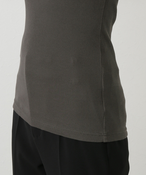 AP STUDIO(エーピーストゥディオ)の「【TanC TOKYO/タンクトウキョウ】ベビーリブスキントップ(タンクトップ・レディース・ホワイト/チャコールグレー・FREE)」の16枚目の写真