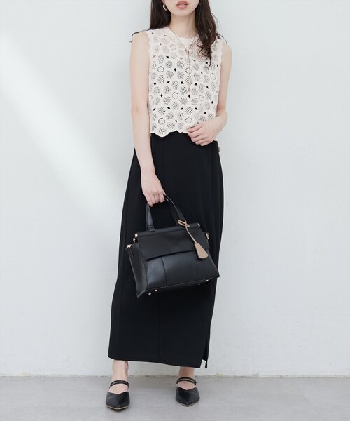 natural couture(ナチュラルクチュール)の「かぎ針ニットトップス(ニット/セーター・レディース・ベージュ/オフホワイト・FREE)」の14枚目の写真