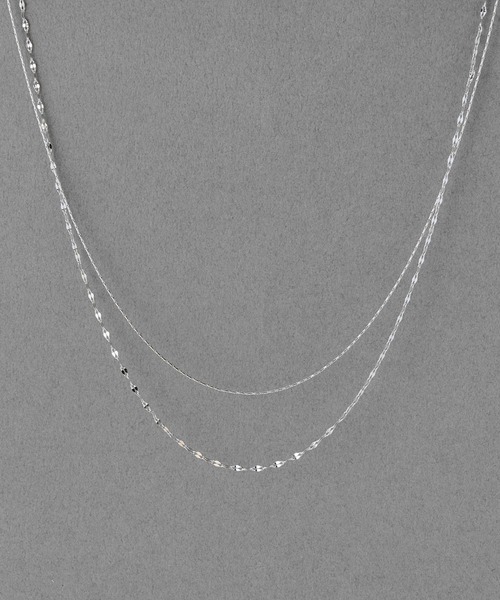 Phoebe(フィービィー)の「【金属アレルギー対応】ダブルチェーンネックレス/サージカルステンレス(ネックレス・レディース・イエローゴールド/シルバー・FREE)」の1枚目の写真