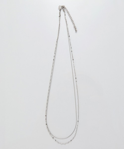 Phoebe(フィービィー)の「【金属アレルギー対応】ダブルチェーンネックレス/サージカルステンレス(ネックレス・レディース・イエローゴールド/シルバー・FREE)」の9枚目の写真