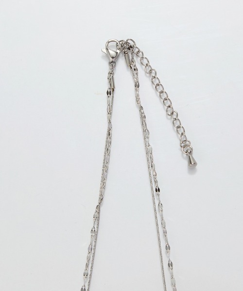 Phoebe(フィービィー)の「【金属アレルギー対応】ダブルチェーンネックレス/サージカルステンレス(ネックレス・レディース・イエローゴールド/シルバー・FREE)」の8枚目の写真
