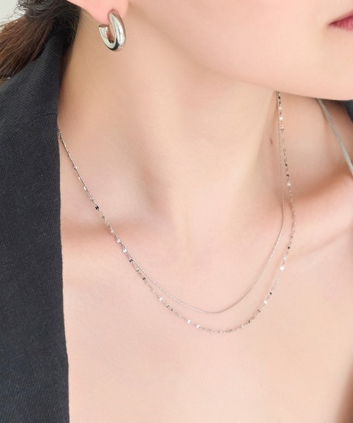 Phoebe(フィービィー)の「【金属アレルギー対応】ダブルチェーンネックレス/サージカルステンレス(ネックレス・レディース・イエローゴールド/シルバー・FREE)」の17枚目の写真