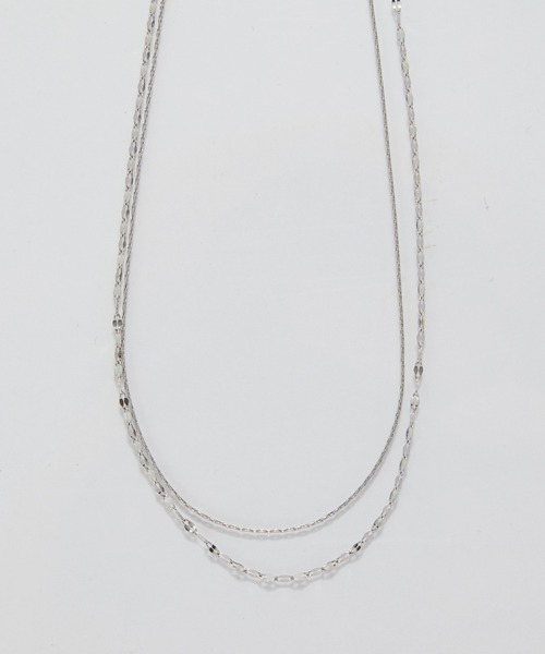 Phoebe(フィービィー)の「【金属アレルギー対応】ダブルチェーンネックレス/サージカルステンレス(ネックレス・レディース・イエローゴールド/シルバー・FREE)」の16枚目の写真