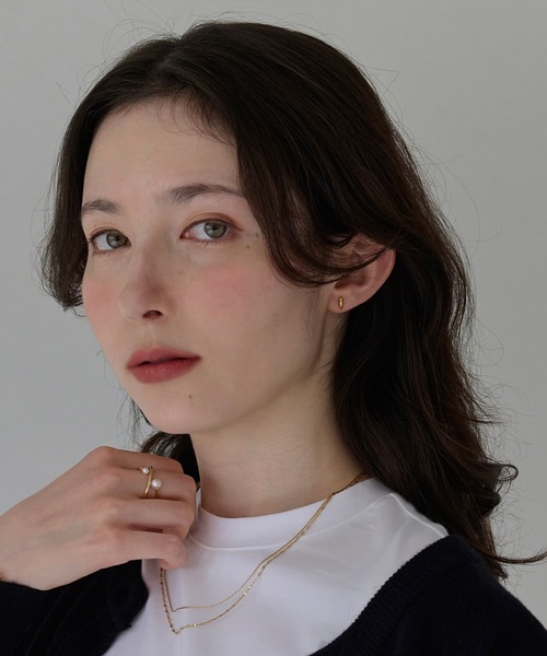 Phoebe(フィービィー)の「【金属アレルギー対応】ダブルチェーンネックレス/サージカルステンレス(ネックレス・レディース・イエローゴールド/シルバー・FREE)」の5枚目の写真