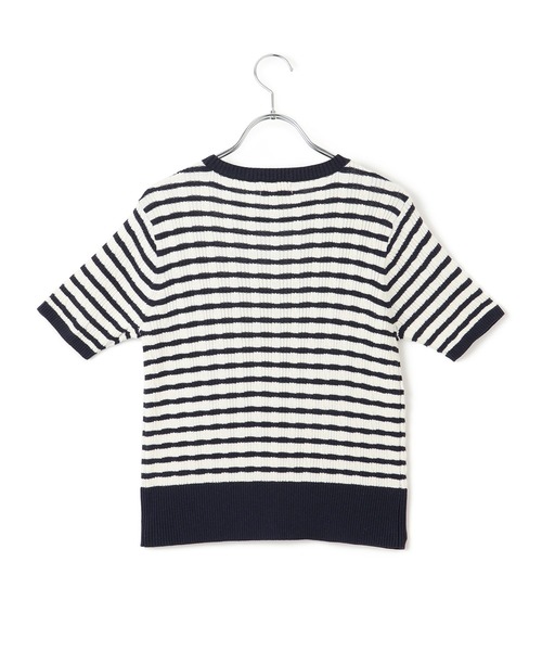 POLO BCS(ポロ ビーシーエス)の「【POLO BCS】VIS別注ハーフスリーブミニケーブルカーディガン(カーディガン/ボレロ・レディース・ホワイト/グリーン/ホワイト系その他4/ネイビー/イエロー・FREE)」の15枚目の写真