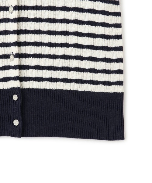 POLO BCS(ポロ ビーシーエス)の「【POLO BCS】VIS別注ハーフスリーブミニケーブルカーディガン(カーディガン/ボレロ・レディース・ホワイト/グリーン/ホワイト系その他4/ネイビー/イエロー・FREE)」の17枚目の写真