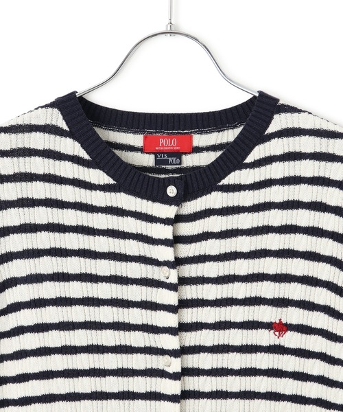 POLO BCS(ポロ ビーシーエス)の「【POLO BCS】VIS別注ハーフスリーブミニケーブルカーディガン(カーディガン/ボレロ・レディース・ホワイト/グリーン/ホワイト系その他4/ネイビー/イエロー・FREE)」の19枚目の写真