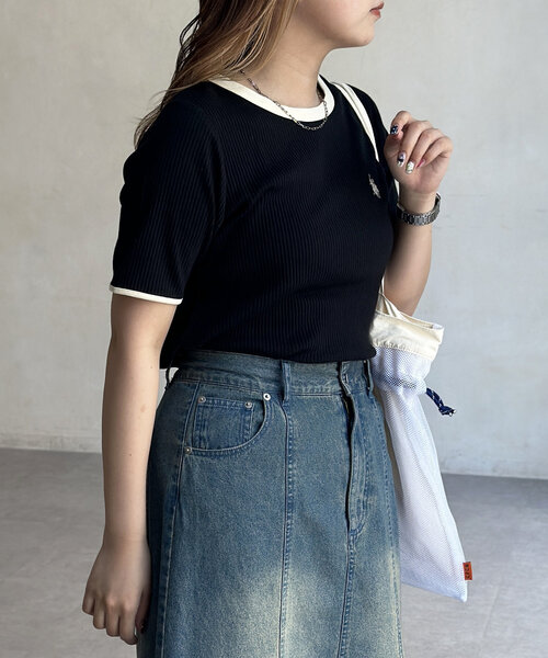 UNITED ARROWS リブ編み半袖Tシャツ UNITED ARROWS メンズ半袖Tシャツ、カットソー｜トップス
