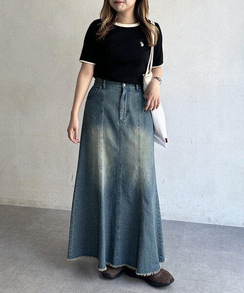 U.S. POLO ASSN.(ユーエスポロアッスン)の「【U.S. POLO ASSN.】クルーネック半袖リブT(Tシャツ/カットソー・レディース・ホワイト系その他/ブラウン/グレー/アイボリー/ブラック/ネイビー・FREE)」の22枚目の写真