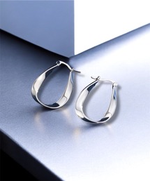 1004ST（イチマルマルヨンエスティー）の「フープ しずく型 シルバー ゴールド ピアス（ピアス（両耳用））」