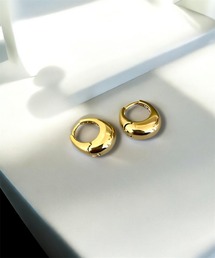 1004ST（イチマルマルヨンエスティー）の「フープ しずく型 シルバー ゴールド ピアス（ピアス（両耳用））」