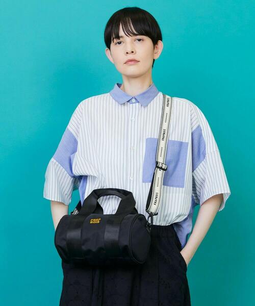 FRAPBOIS(フラボア)の「ワイディーシャツ(シャツ/ブラウス・レディース・ブラック/ブルー・1/2)」の12枚目の写真