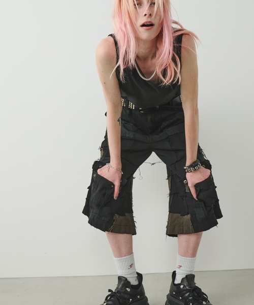 AIVER(アイバー)の「AIVER ボロクォーターカーゴパンツ(カーゴパンツ・メンズ・ナチュラル/グレー/ブラック・SMALL/MEDIUM/LARGE)」の13枚目の写真