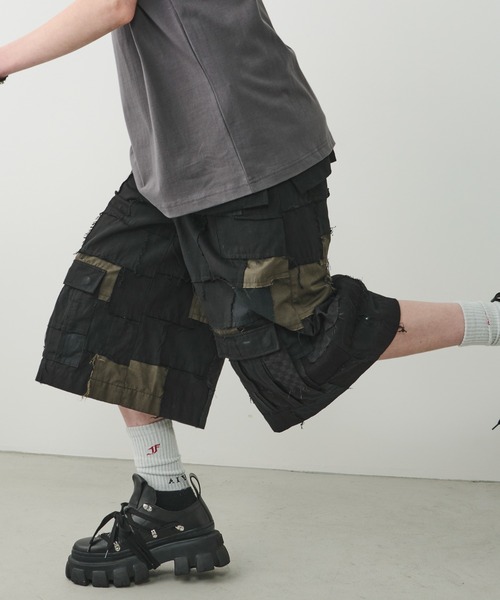 AIVER(アイバー)の「AIVER ボロクォーターカーゴパンツ(カーゴパンツ・メンズ・ナチュラル/グレー/ブラック・SMALL/MEDIUM/LARGE)」の11枚目の写真