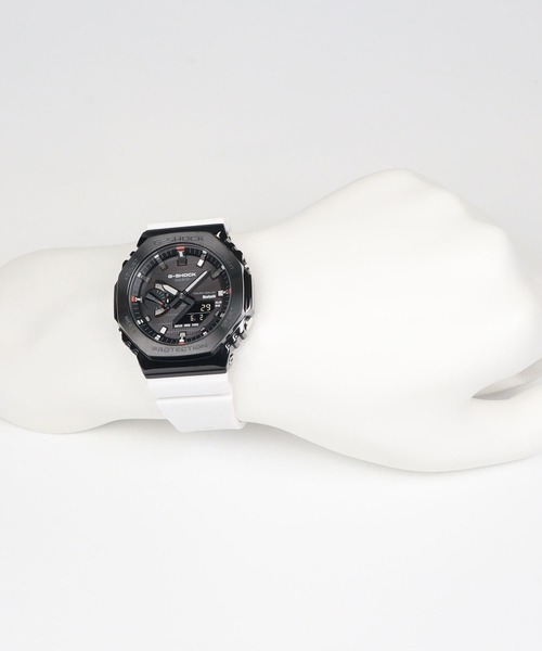 G-SHOCK(ジーショック)の「メタルベゼル / スマートフォンリンク&タフソーラー / GBM-2100B-7AJF(アナログ腕時計・メンズ・ホワイト×ブラック・FREE)」の19枚目の写真