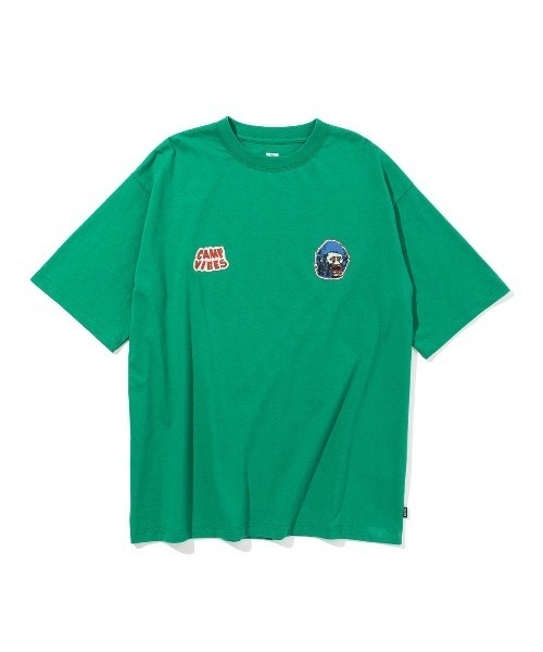 POLeR(ポーラー)の「POLER MAN WOLF RELAX FIT TEE(ポーラー マン ウルフ リラックス フィット ティー)(Tシャツ/カットソー・メンズ・ホワイト/グリーン/ブラック・MEDIUM/LARGE/X-LARGE)」の1枚目の写真