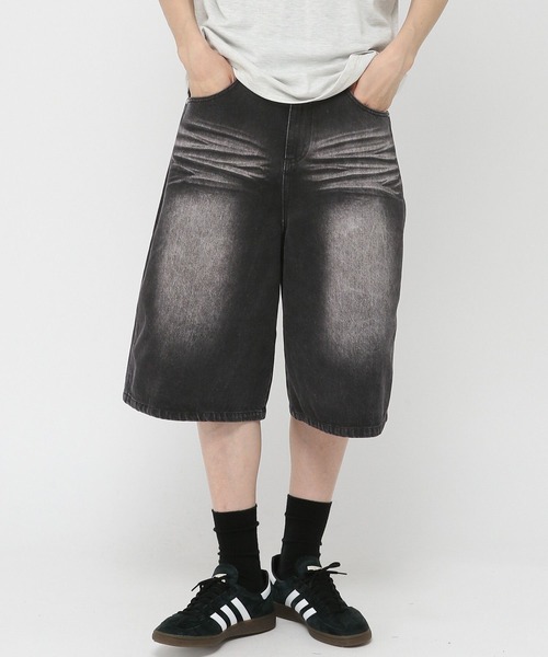 3.3 Field Trip (3.3フィールドトリップ)の「3.3 Field Trip/バミューダデニム(デニムパンツ・メンズ・グレー/ブラック・LARGE/MEDIUM)」の2枚目の写真