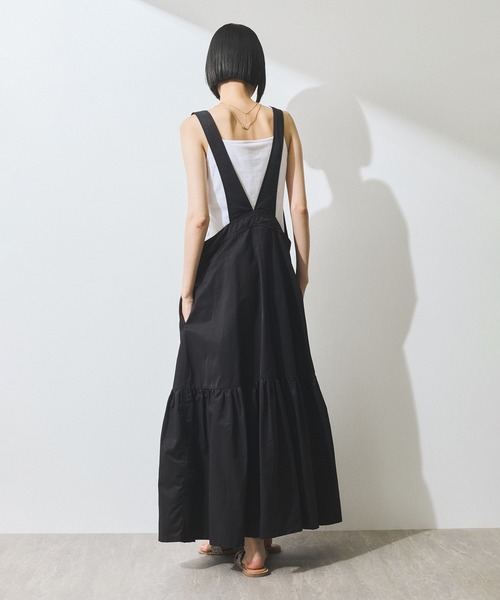 ADAM ET ROPE'（アダムエロペ）の「【WEB限定】・【定番】オーバーオールジャンバースカート（ジャンパースカート・レディース・グレー/ブラック・FREE）」の21枚目の写真