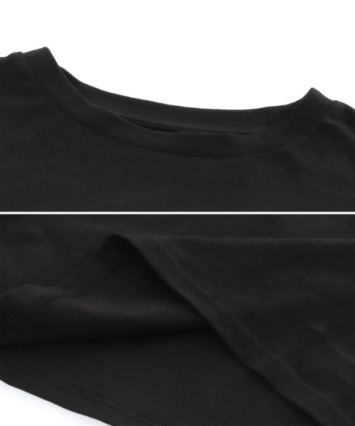 ANAP(アナップ)の「メタリック箔プリント × カラーロゴ オーバーサイズ Tシャツ(Tシャツ/カットソー・レディース・ブラック/ホワイト・FREE)」の5枚目の写真
