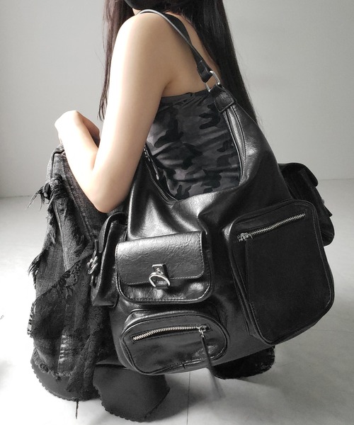 me+em select(ミームセレクト)の「※※【 2color 】チョーカーロングタイ付き ヴィンテージカモフラレースフリルベアトップス / ( choker long tie SET ) vintage camouflage lace frill bare tops(その他トップス・レディース・グレー/カーキ・FREE)」の21枚目の写真