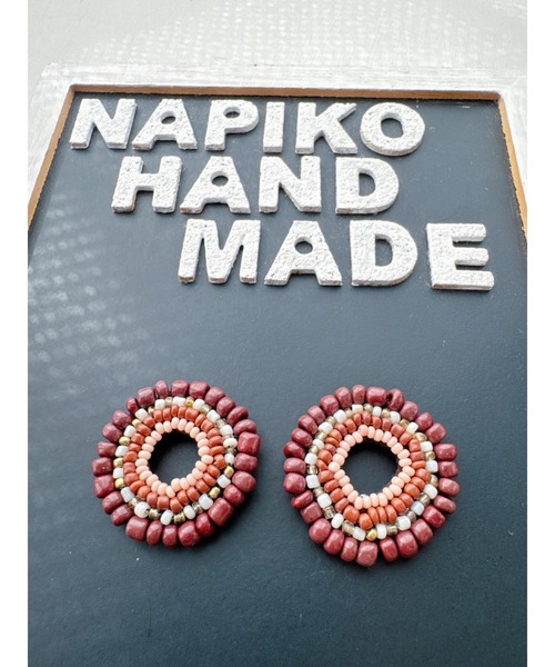 tone(トーン)の「【NAPIKO】ドーナツ型🍩個性的☆ビーズアクセサリー◇マルチ/ピアス(MA)(ピアス(両耳用)・レディース・マルチ・FREE)」の1枚目の写真