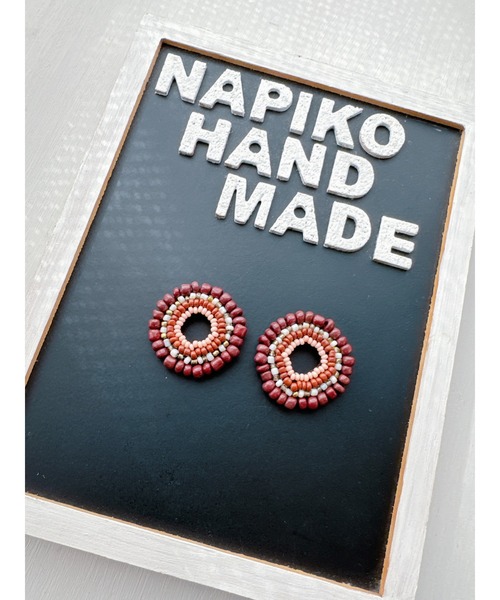 tone(トーン)の「【NAPIKO】ドーナツ型🍩個性的☆ビーズアクセサリー◇マルチ/ピアス(MA)(ピアス(両耳用)・レディース・マルチ・FREE)」の2枚目の写真