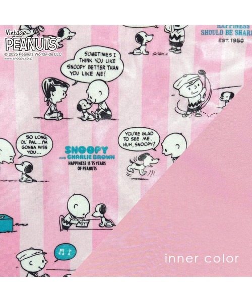 Vintage PEANUTS(ビンテージピーナッツ)の「ルートート / IP.スクエア.ラミ.ピーナッツ-0L(トートバッグ・レディース・その他1/その他2/その他3・FREE)」の5枚目の写真