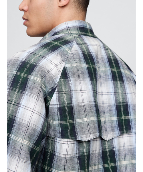 GAP（ギャップ）の「Gap × Malbon コットンリネン ボンバージャケット（その他アウター・メンズ・ライトグレー・S/M/L/XL/XS）」の9枚目の写真