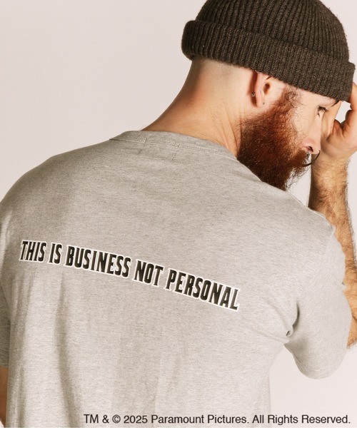 Schott(ショット)の「Schot tx G.F/ショット×ゴッドファーザー/THIS IS BUSINESS NOT PERSONAL T-SHIRT/ヴィトーコルレオーネ Tシャツ(Tシャツ/カットソー・メンズ・グレー/ブラック/ホワイト・M/L/XL/2XL)」の5枚目の写真