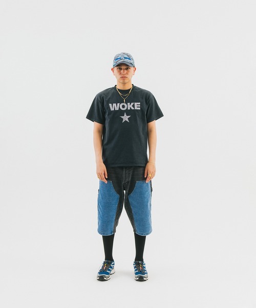 WOKE EDGE(ウォークエッジ)の「Lizard Camo Logo Cap/ミリタリー/リザードカモ/シックスパネルキャップ/WOKE EDGE(キャップ・メンズ・カモフラージュ・FREE)」の4枚目の写真