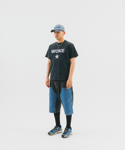 WOKE EDGE(ウォークエッジ)の「Lizard Camo Logo Cap/ミリタリー/リザードカモ/シックスパネルキャップ/WOKE EDGE(キャップ・メンズ・カモフラージュ・FREE)」の5枚目の写真