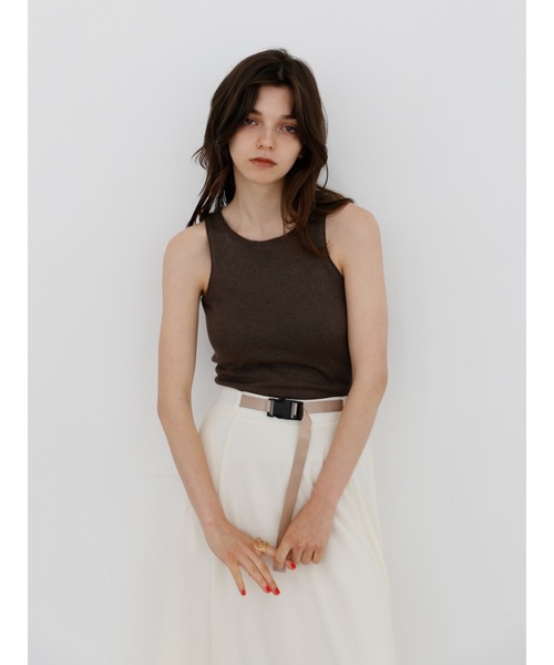 cup-in glossy american sleeve tops（その他トップス）｜Katrin