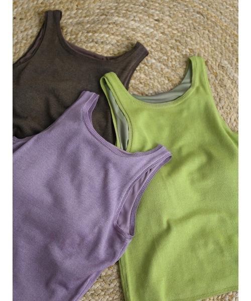 Katrin TOKYO(カトリーントーキョー)の「cup-in glossy american sleeve tops(その他トップス・レディース・パープル/ダークブラウン/グリーン・FREE/XS)」の9枚目の写真