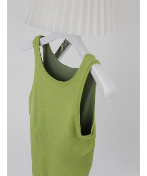 Katrin TOKYO(カトリーントーキョー)の「cup-in glossy american sleeve tops(その他トップス・レディース・パープル/ダークブラウン/グリーン・FREE/XS)」の4枚目の写真