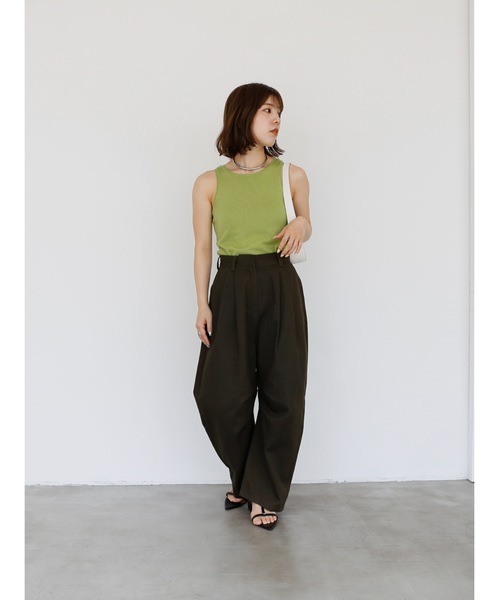 Katrin TOKYO(カトリーントーキョー)の「cup-in glossy american sleeve tops(その他トップス・レディース・パープル/ダークブラウン/グリーン・FREE/XS)」の14枚目の写真